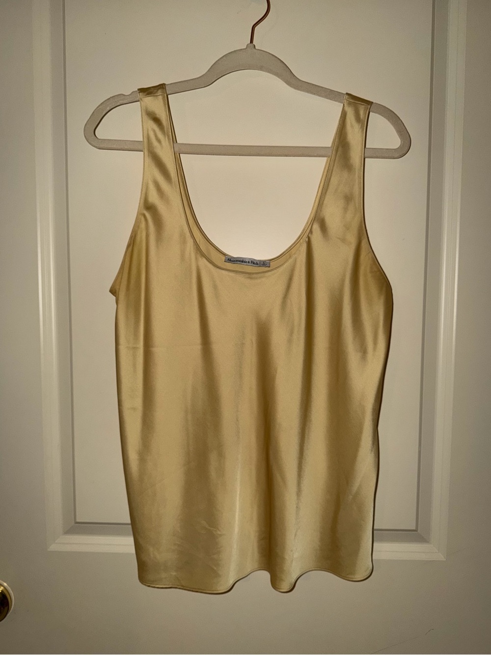 Abercrombie and Fitch Silky-Feel Yellow Tank Size Large